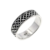 Celtic Eternity Knot Sterling Silver Ring